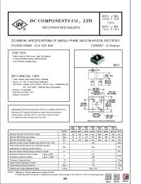 Datasheet KBPC1501 manufacturer DCCOM