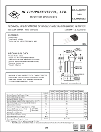 Datasheet KBU8K manufacturer DCCOM