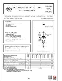 Datasheet RGL34B manufacturer DCCOM