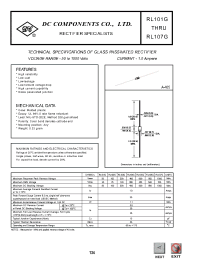 Datasheet RL102G manufacturer DCCOM