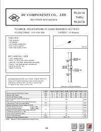 Datasheet RL201G manufacturer DCCOM