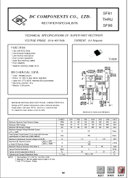 Datasheet SF81 manufacturer DCCOM