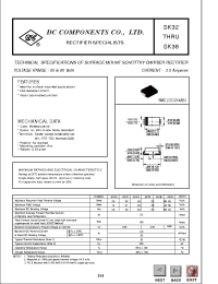 Datasheet SK38 manufacturer DCCOM