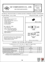 Datasheet SMAJ110 manufacturer DCCOM