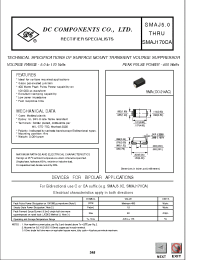 Datasheet SMAJ16 manufacturer DCCOM