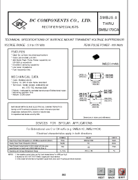 Datasheet SMBJ160A manufacturer DCCOM