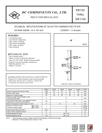 Datasheet SR150 manufacturer DCCOM