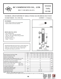 Datasheet W10M manufacturer DCCOM