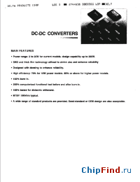 Datasheet DPD0505A-1 manufacturer Delta
