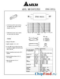 Datasheet DT60-0031A manufacturer Delta