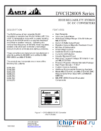 Datasheet DVCH2800S manufacturer Delta