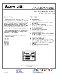 Datasheet DVCH2812D-XXX manufacturer Delta