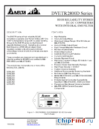 Datasheet DVETR2805D-XXX manufacturer Delta