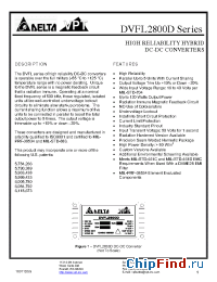 Datasheet DVFL2805DR-XXX производства Delta