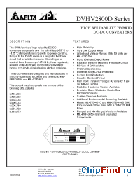 Datasheet DVHV2800D manufacturer Delta