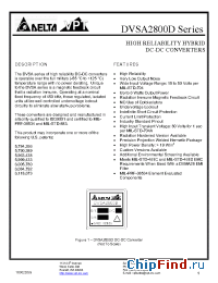 Datasheet DVSA2800D manufacturer Delta