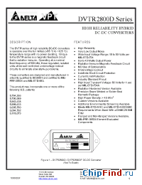 Datasheet DVTR2800D manufacturer Delta