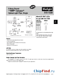 Datasheet 515-1038 manufacturer Dialight