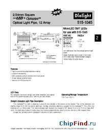 Datasheet 515-1045 manufacturer Dialight