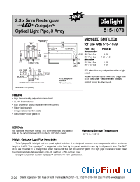 Datasheet 515-1078 manufacturer Dialight