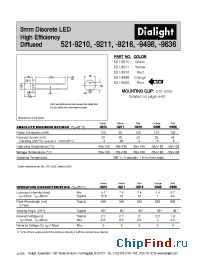 Datasheet 521-9210 manufacturer Dialight