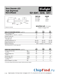 Datasheet 521-9247 manufacturer Dialight