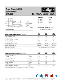 Datasheet 521-9324 manufacturer Dialight