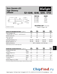Datasheet 521-9704 manufacturer Dialight