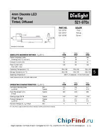 Datasheet 521-9708 manufacturer Dialight