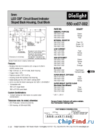 Datasheet 550-0207-002 manufacturer Dialight