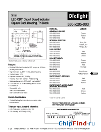 Datasheet 550-0305-003 manufacturer Dialight