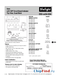 Datasheet 550-0504-004 manufacturer Dialight