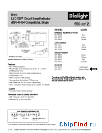 Datasheet 550-0712-010 manufacturer Dialight