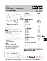 Datasheet 550-2204 manufacturer Dialight