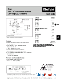 Datasheet 551-0207 manufacturer Dialight