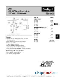 Datasheet 551-0209 manufacturer Dialight