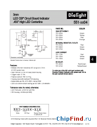 Datasheet 551-0304 manufacturer Dialight
