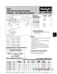 Datasheet 551-0306-003 manufacturer Dialight