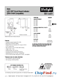Datasheet 551-1101 manufacturer Dialight