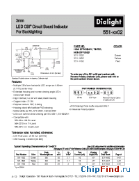 Datasheet 551-1602-010 manufacturer Dialight