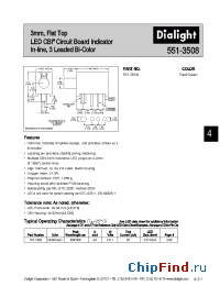 Datasheet 551-3508 производства Dialight