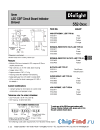 Datasheet 552-0211-010 manufacturer Dialight