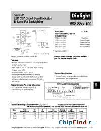 Datasheet 552-2211-100 manufacturer Dialight