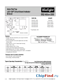 Datasheet 552-6022-200 manufacturer Dialight