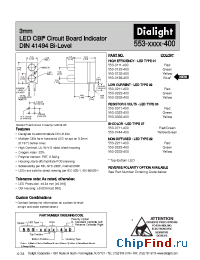 Datasheet 553-0111-400 manufacturer Dialight