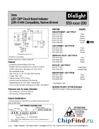 Datasheet 553-0222-200 manufacturer Dialight