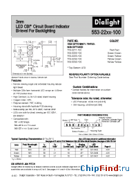 Datasheet 553-2211-100 manufacturer Dialight