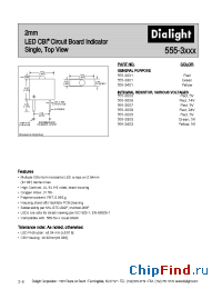 Datasheet 555-3007 manufacturer Dialight