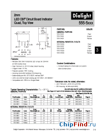 Datasheet 555-5007 manufacturer Dialight