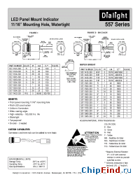 Datasheet 557-1103-203 manufacturer Dialight